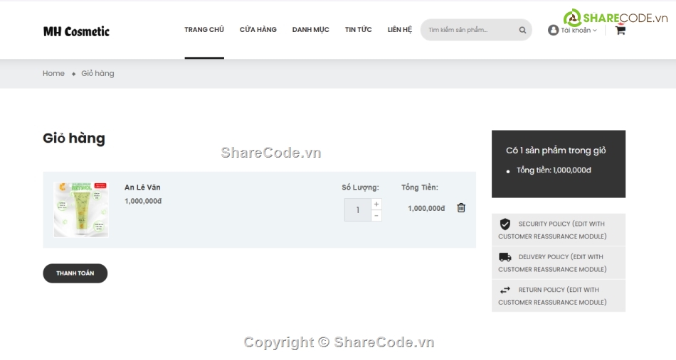 website bán mỹ phẩm,source code mỹ phẩm,web shop mỹ phẩm,code web bán hàng,website mỹ phẩm Laravel,theme mỹ phẩm